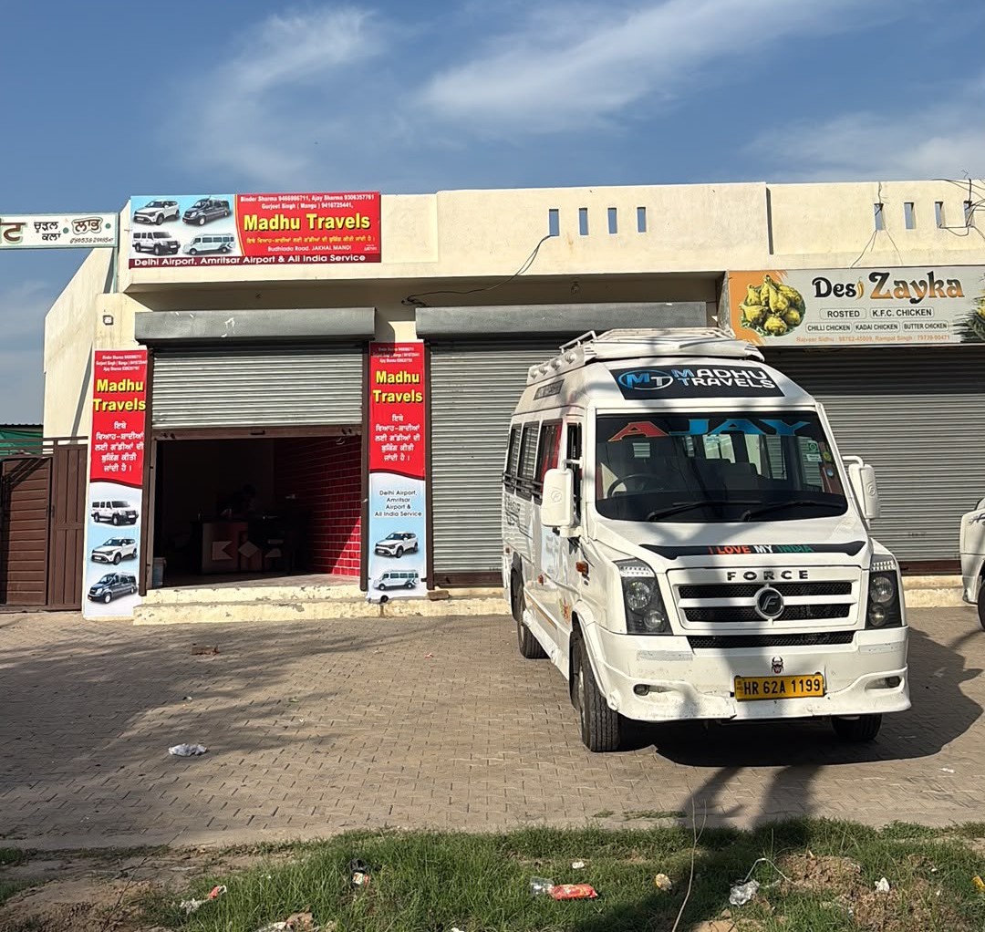 Family travelling comfortably with Madhu Travels